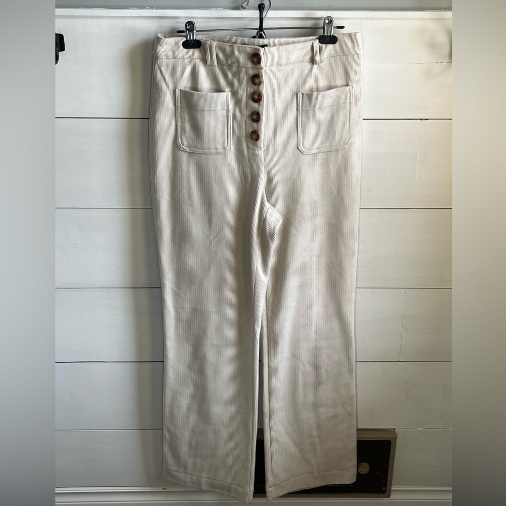 House of Harlow 1960 Cream High-Waisted Pants